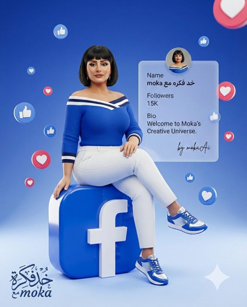 طريقة عمل تصميم فيسبوك 3D احترافي باستخدام صورة حقيقية (برومبت جاهز) 5 1000702439