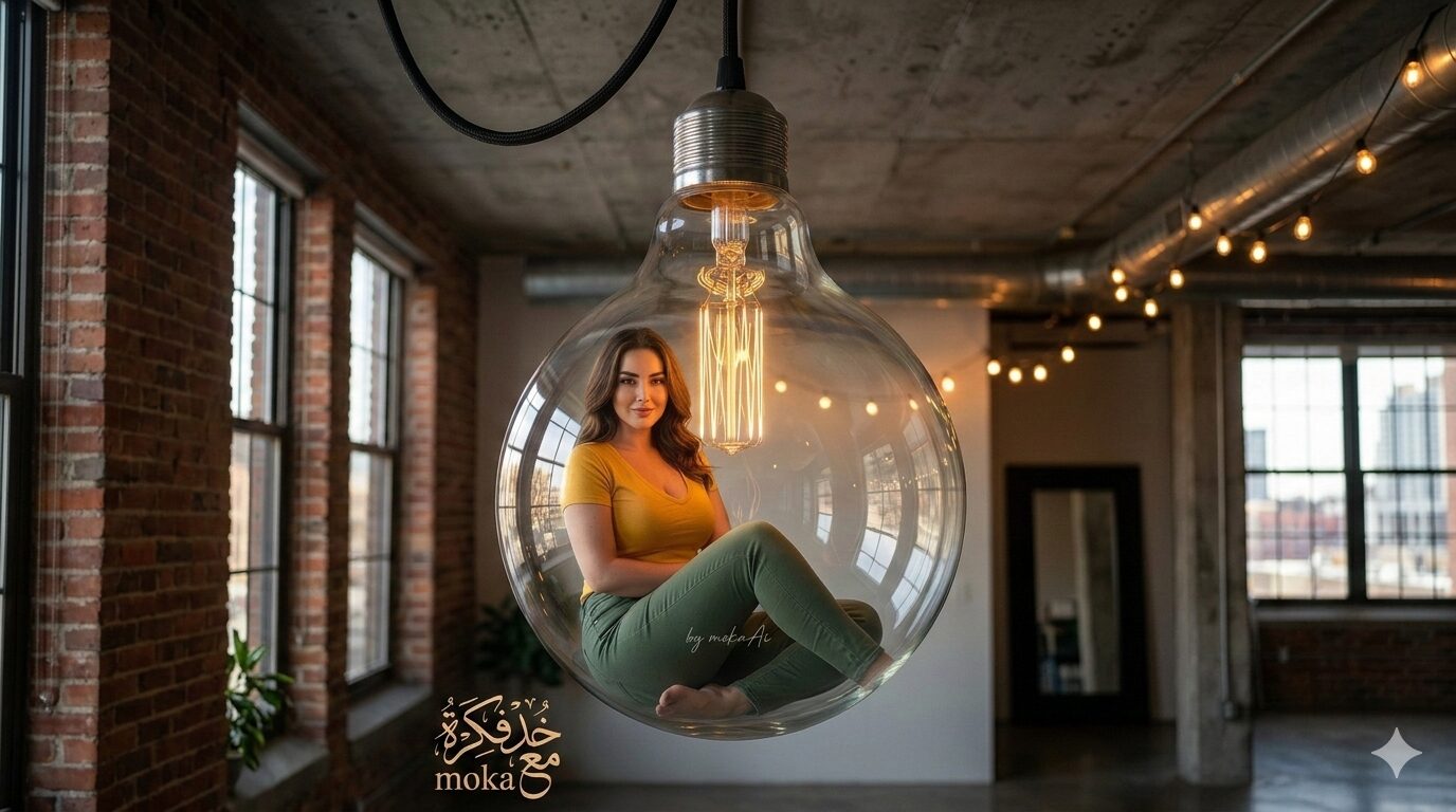 Ultra Realistic Light Bulb Portrait: حول نفسك لشخص داخل لمبة مضيئة باستخدام الذكاء الاصطناعي 6 1000705088