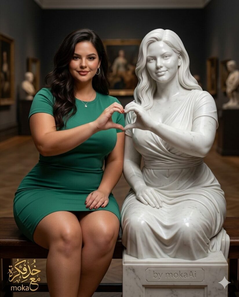 صورة واقعية تجمع بينك وبين تمثال رخامي مطابق لك باستخدام الذكاء الاصطناعي 5 1000705304