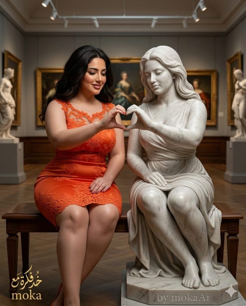 صورة واقعية تجمع بينك وبين تمثال رخامي مطابق لك باستخدام الذكاء الاصطناعي 3 1000705316