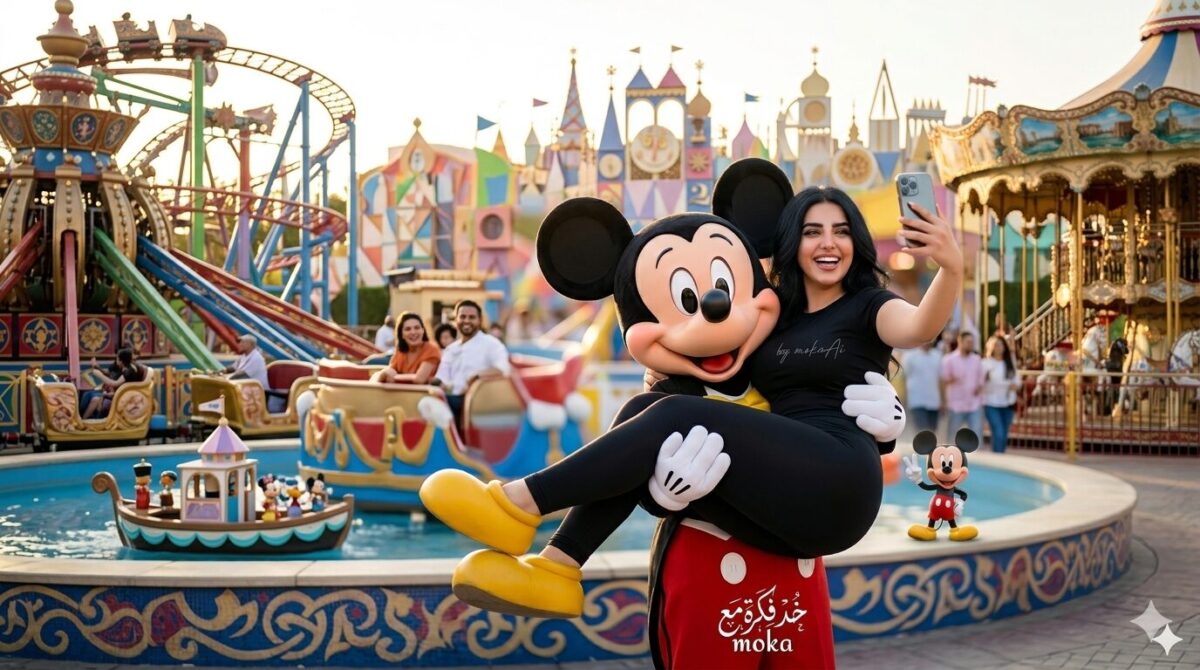 صمم صورتك مع ميكي ماوس بالذكاء الاصطناعي (أقوى برومبت لدمج الصور)