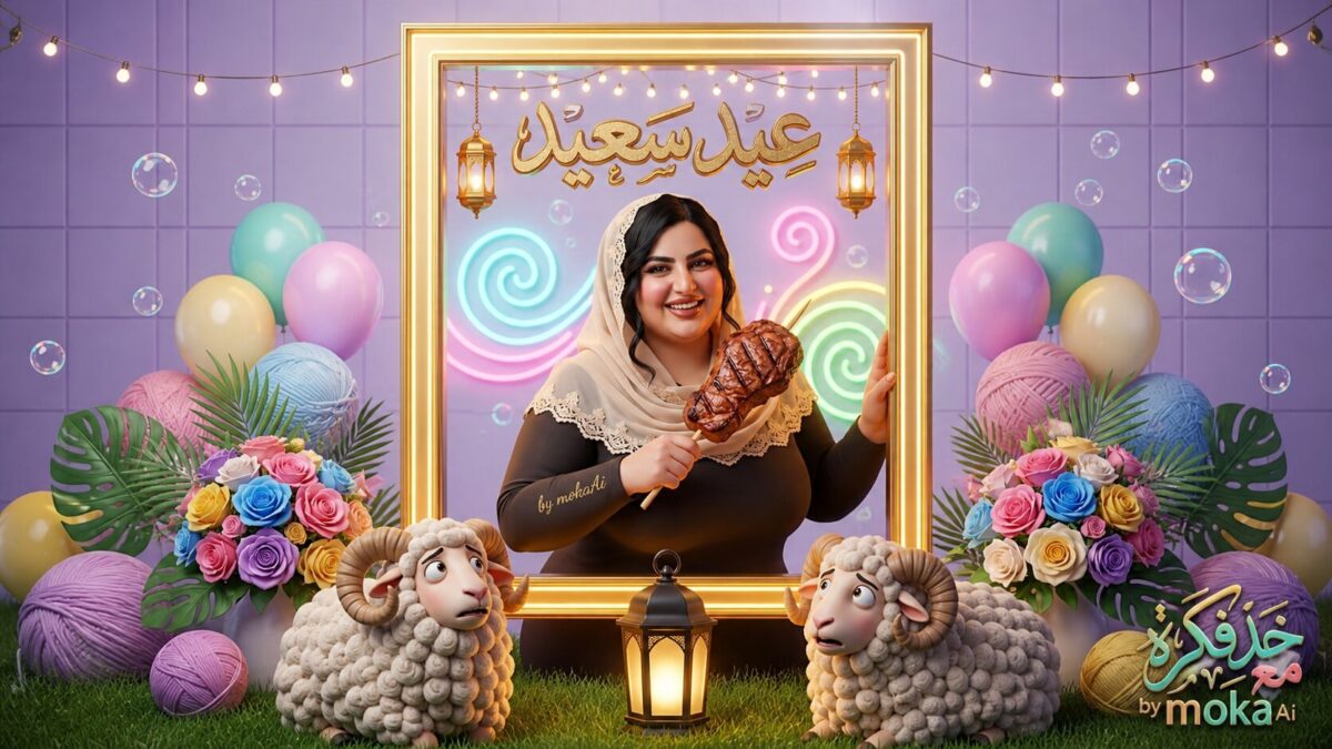 تصميم صور عيد الأضحى 2026 بالذكاء الاصطناعي بملامحك الحقيقية 8K