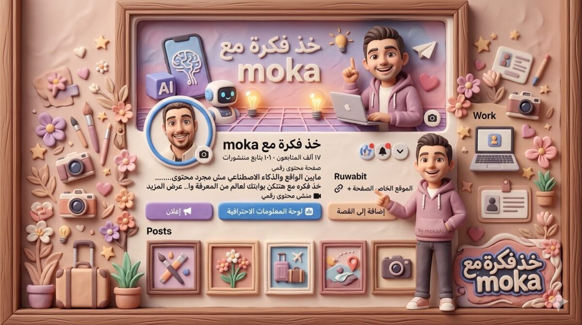 Clay Style AI Profile Design: ازاي تحول بروفايلك لمجسم 3D احترافي بالذكاء الاصطناعي