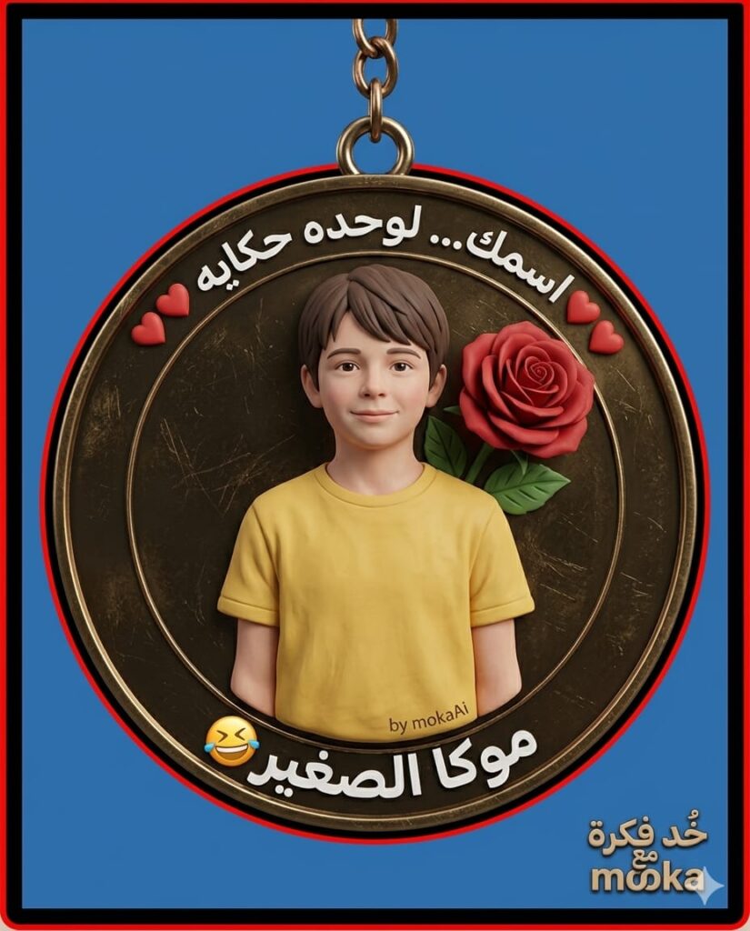 تحويل الصور الشخصية لميداليات تذكارية باستخدام الذكاء الاصطناعي بوضوح عالي.
