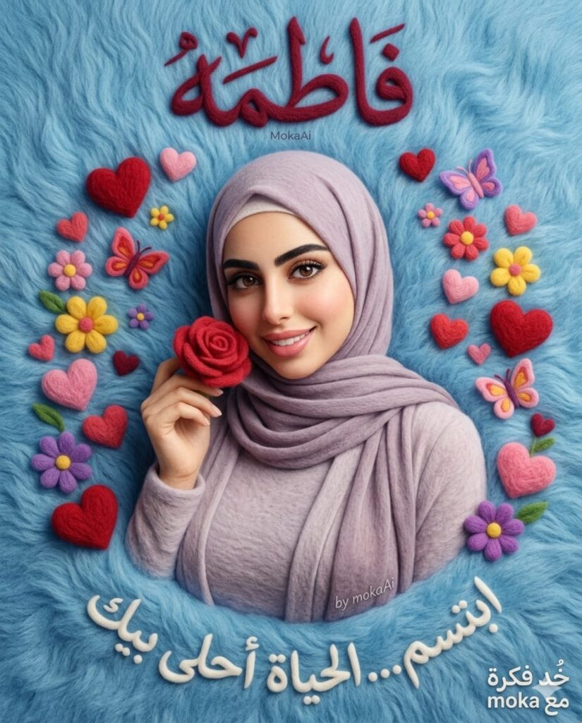 شخصية بالذكاء الاصطناعي مدمجة في خلفية فرو أزرق غنية بستايل الوول
